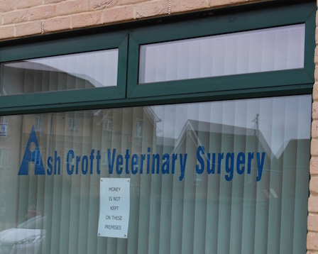 Window of Ashcroft Veterinary Surgery