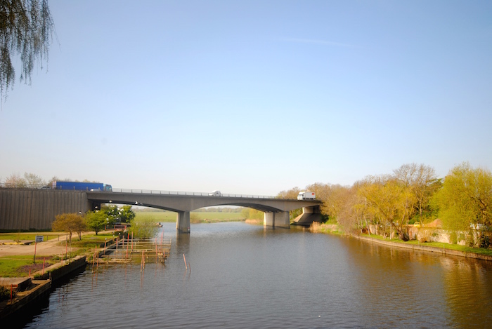 picture of A14 viaduct over the River Ouse in Huntingdon