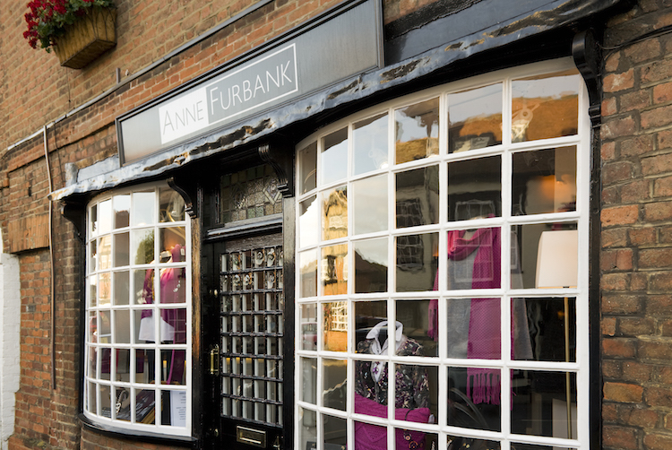 Shop front and bow windows for Anne Furbank in Buckden