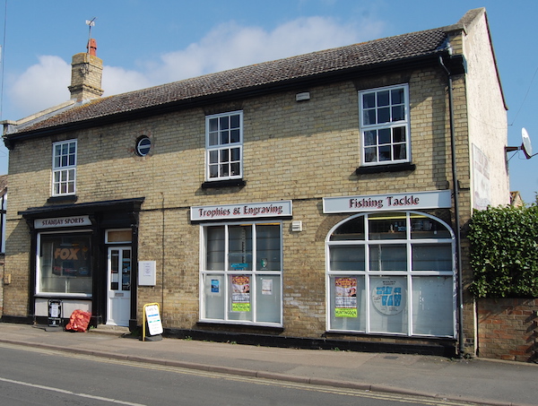 Stanjay fishing tackle and sport trophies shop in Old Court Hall, Godmanchester
