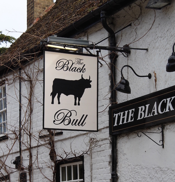The Black Bull pub sign