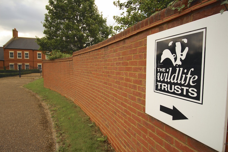 Sign to the Wildlife Trust office