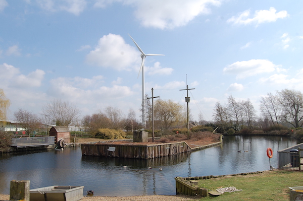 Lake for ducks, gees and fish at Wood Green, Godmanchester