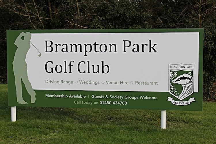 Sign for Brampton Park Golf Club