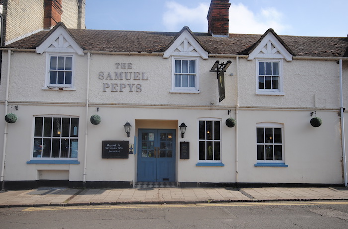 The Samuel Pepys pub in Huntingdon High Street